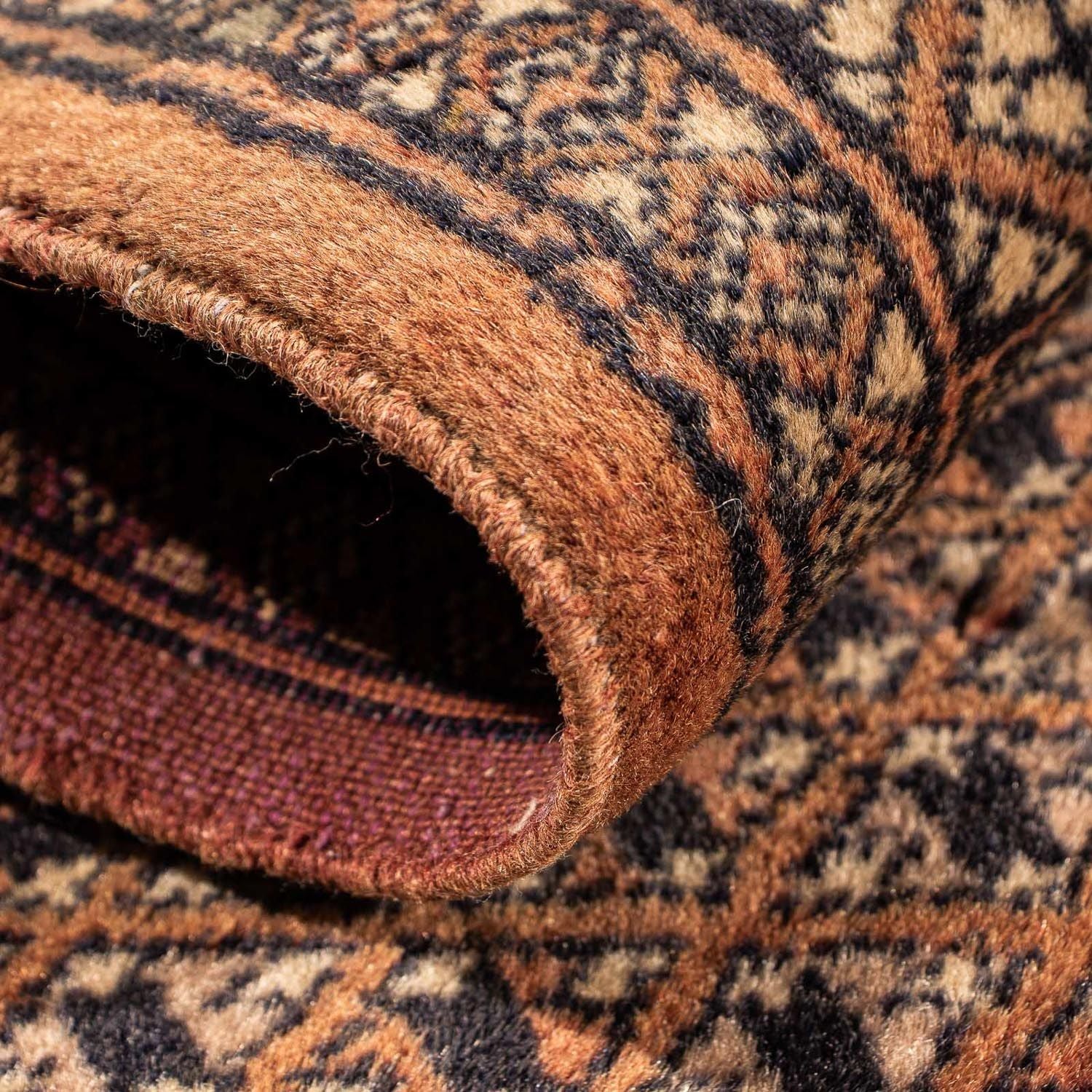 Pakistan Teppich 63 x 32 cm - dunkelrot - Image 4