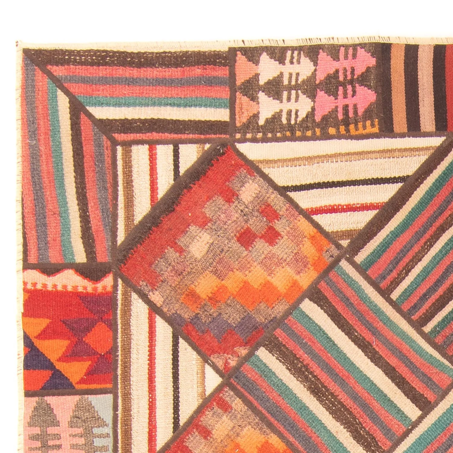 Patchwork Teppich 200 x 150 cm - mehrfarbig - Image 3