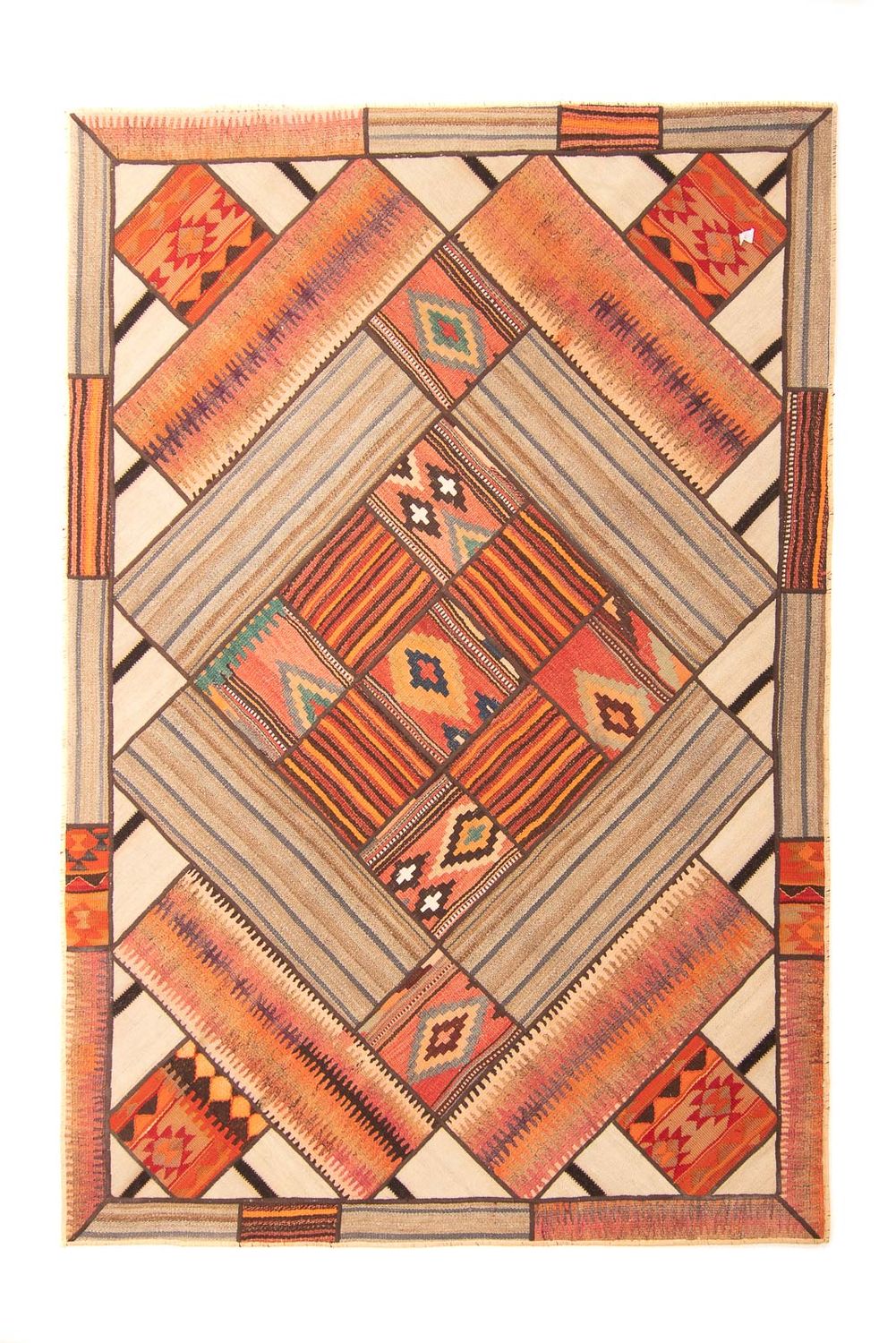 Patchwork Teppich 230x160cm - Orientteppich