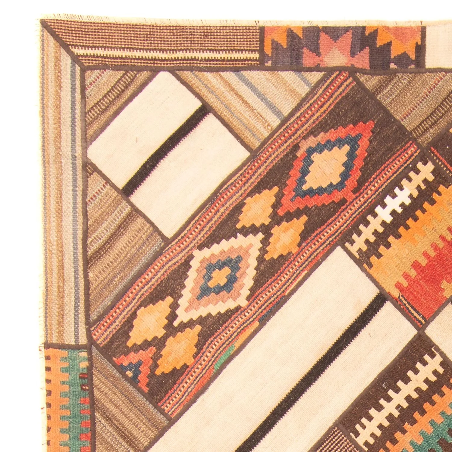 Patchwork Teppich 230 x 160 cm - mehrfarbig - Image 3