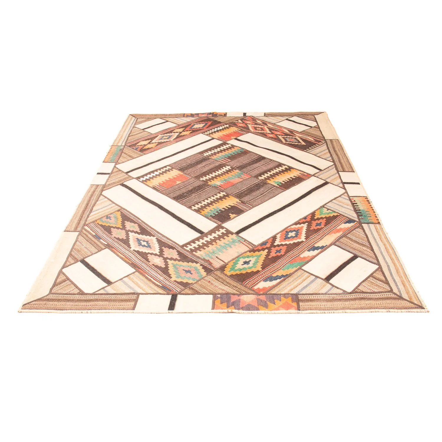 Patchwork Teppich 230 x 160 cm - mehrfarbig - Image 5
