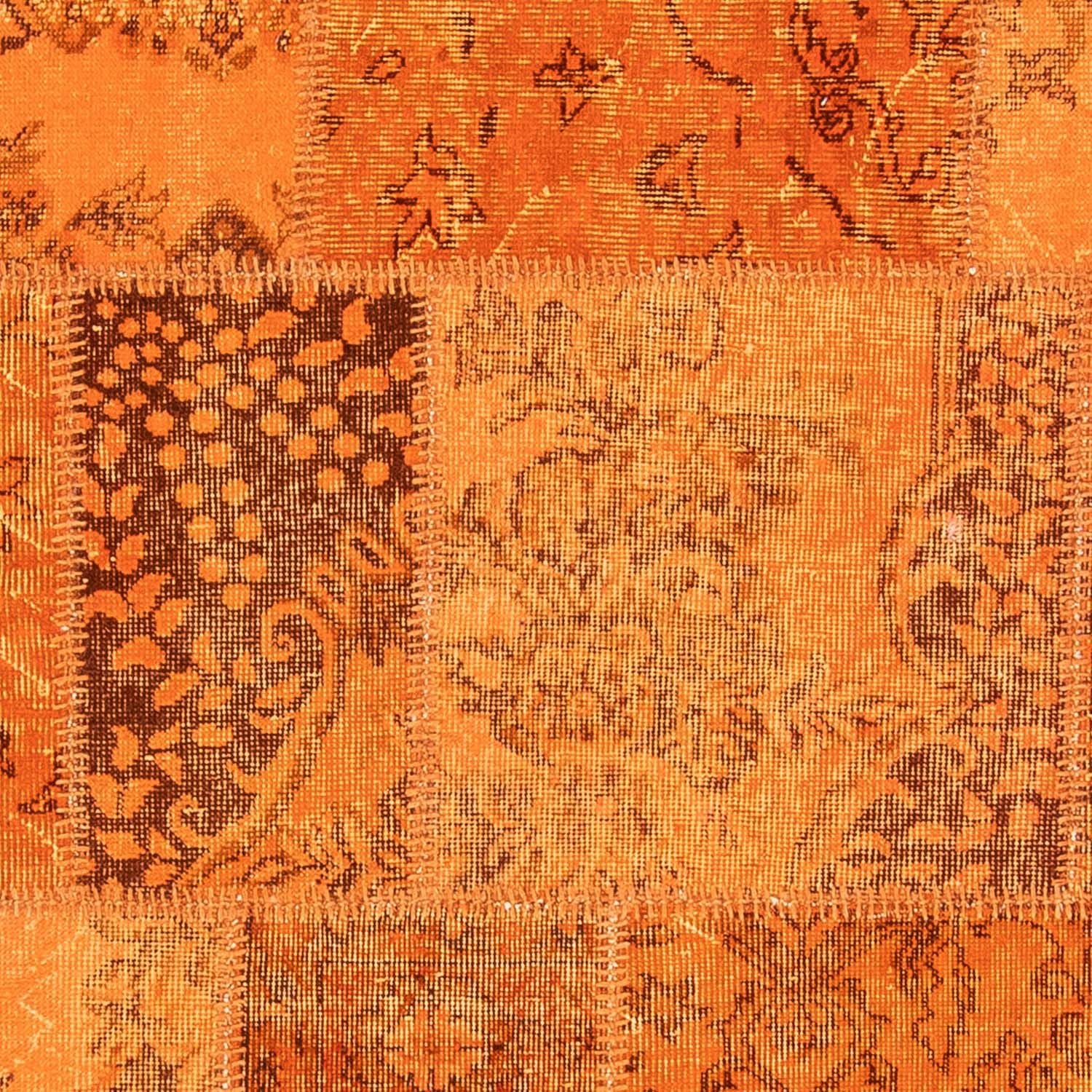 Patchwork Teppich 240 x 170 cm - braun - Image 2