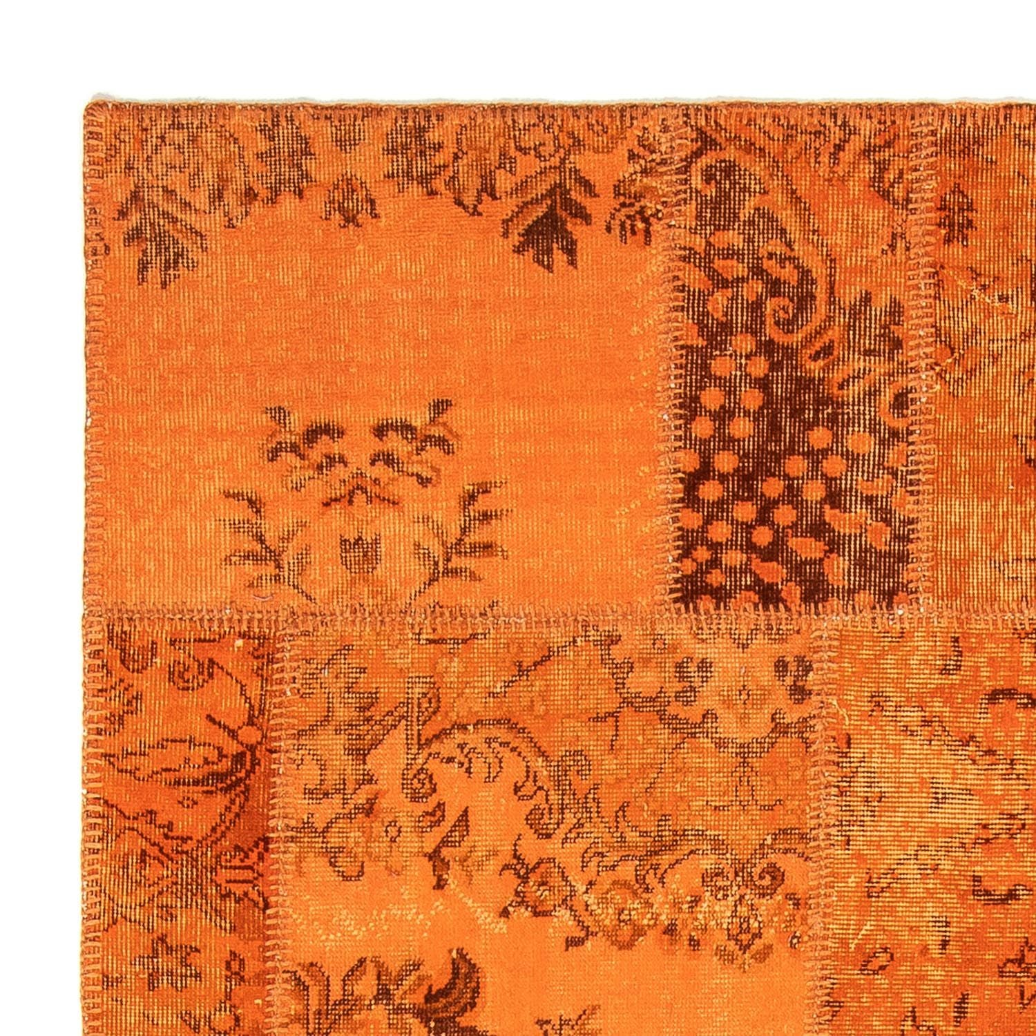 Patchwork Teppich 240 x 170 cm - braun - Image 3
