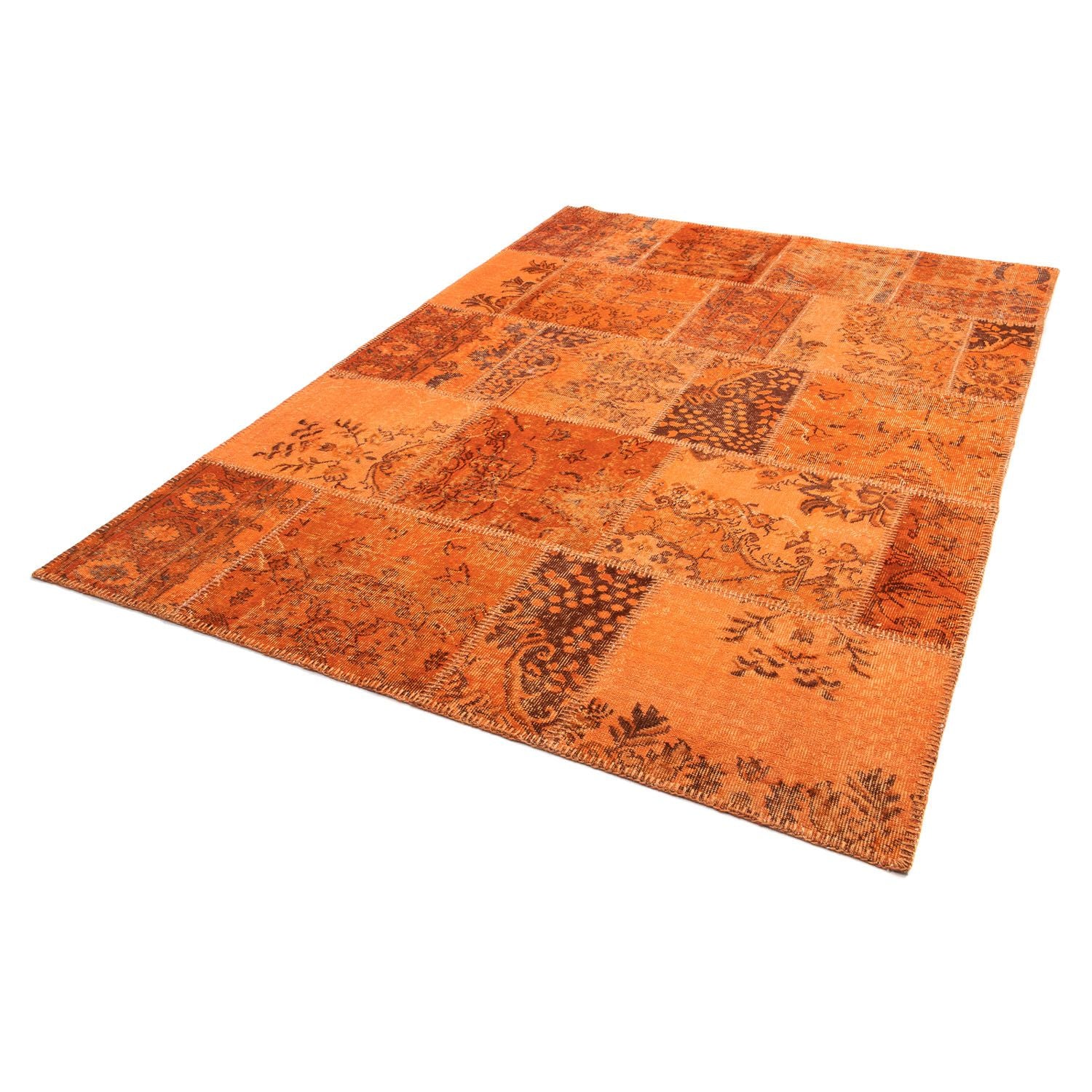Patchwork Teppich 240 x 170 cm - braun - Image 5