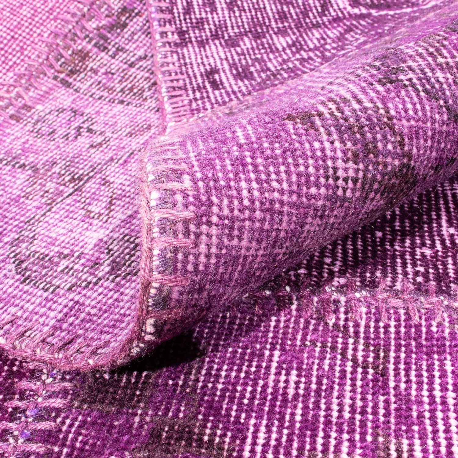 Patchwork Teppich 240 x 170 cm - lila - Image 4