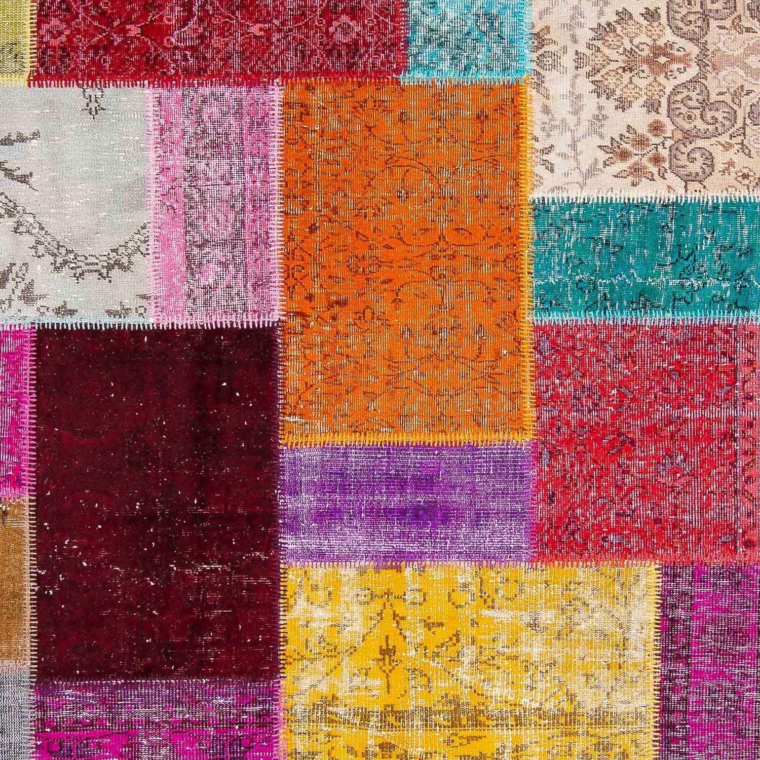 Patchwork Teppich 300 x 200 cm - mehrfarbig - Image 2