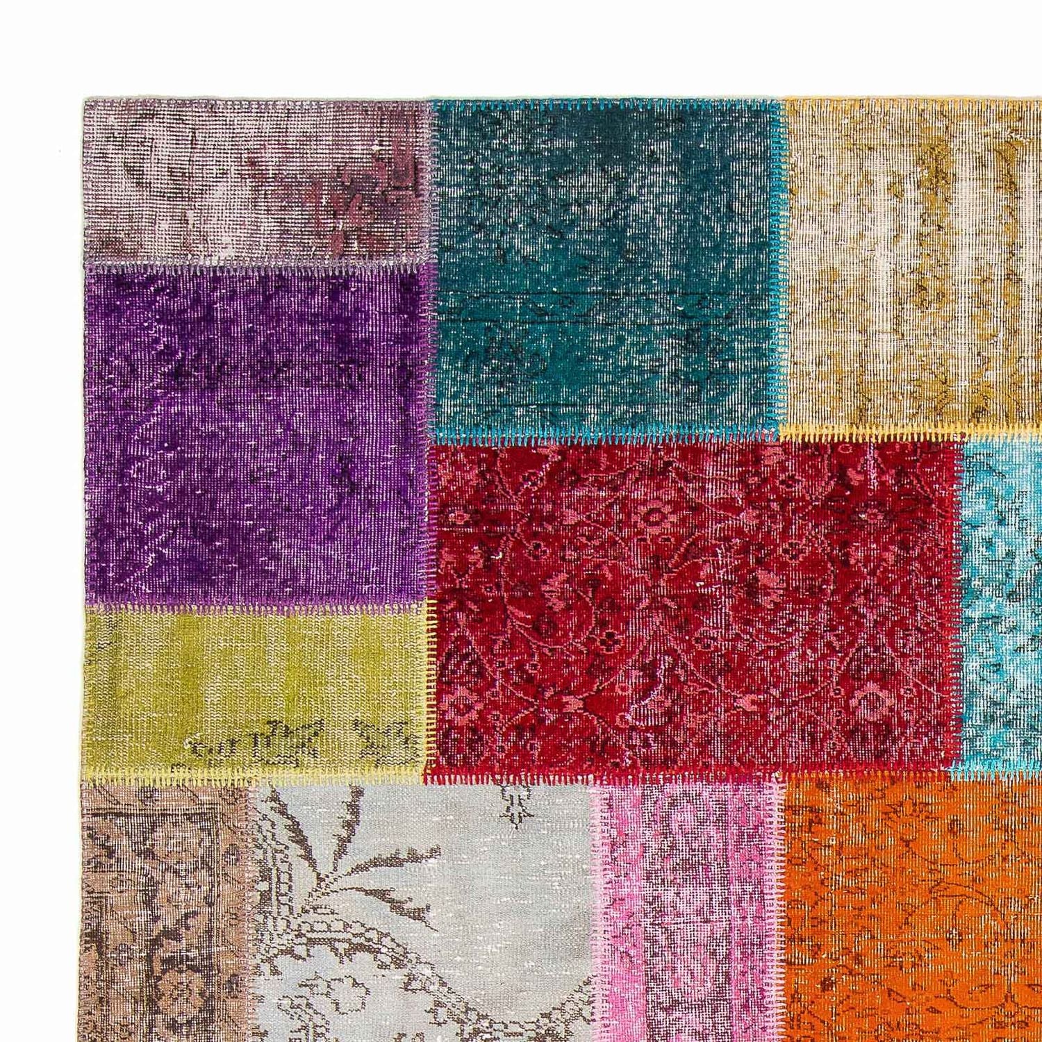 Patchwork Teppich 300 x 200 cm - mehrfarbig - Image 3