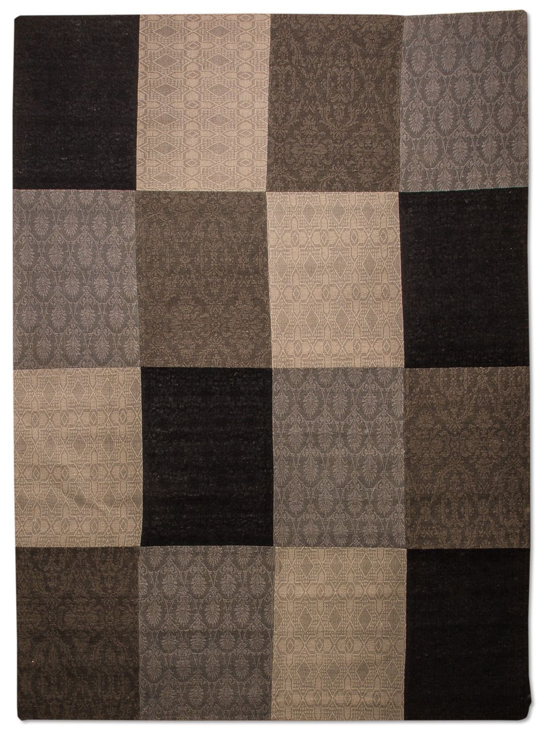 Patchwork Teppich 340x240cm - Wollteppich