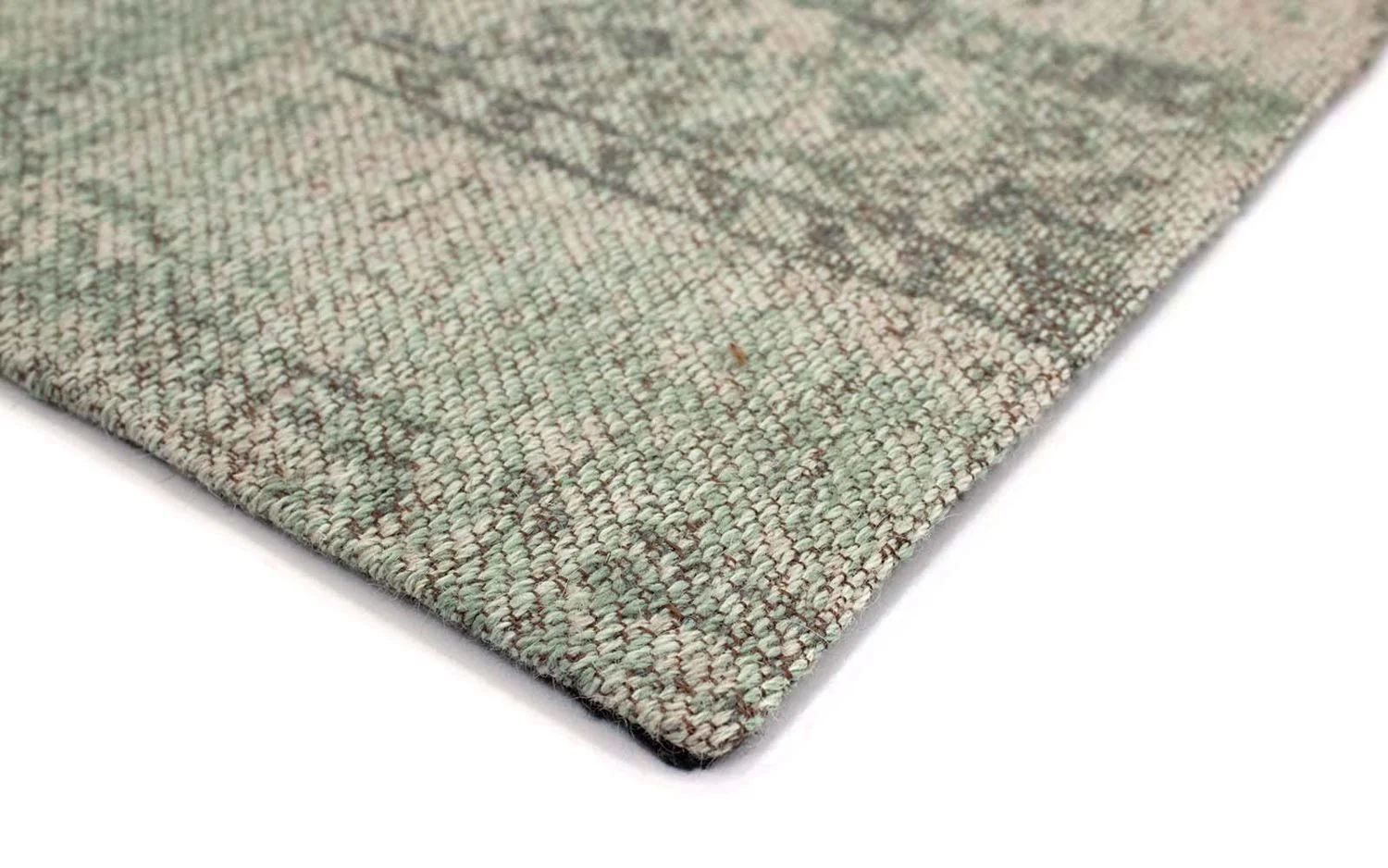 Patchwork Teppich 94x62cm - Wollteppich - Image 3