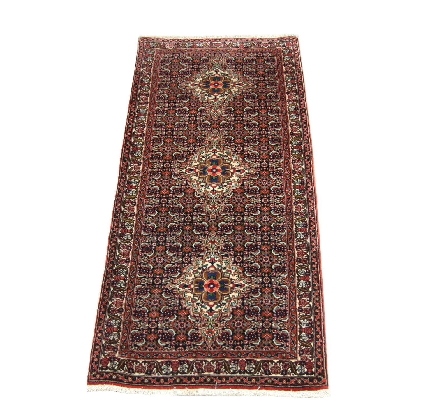Perserteppich - Bidjar 202 x 75 cm - blau