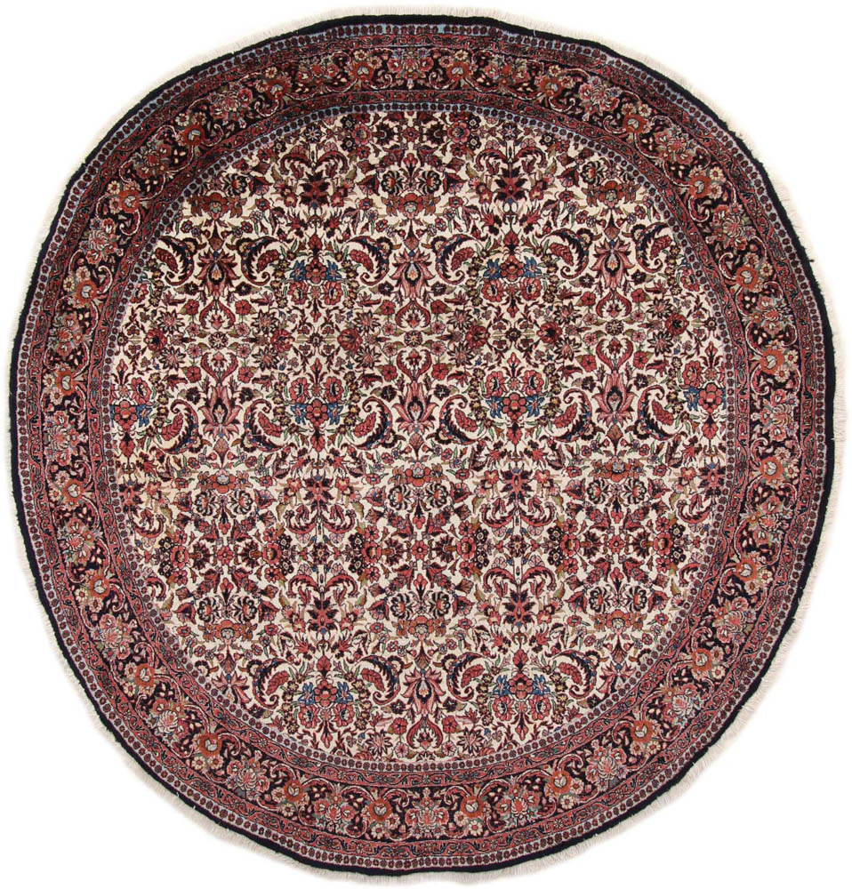 Perserteppich - Bidjar rund - 205 x 202 cm - rost