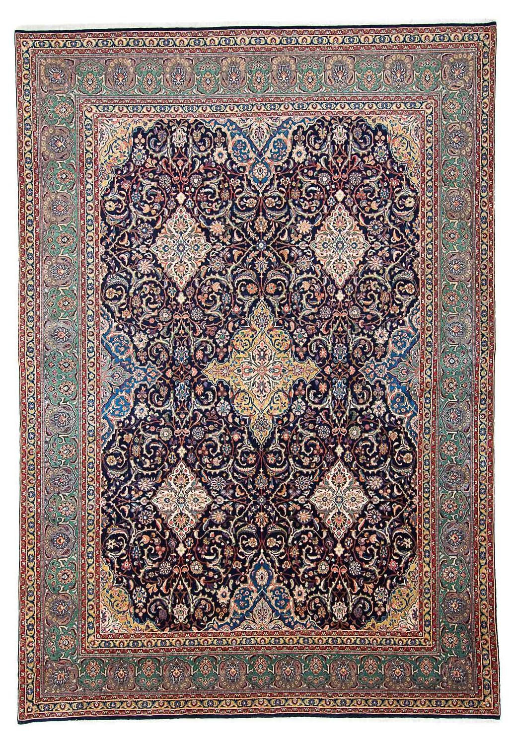 Perserteppich - Classic 438 x 305 cm - dunkelblau