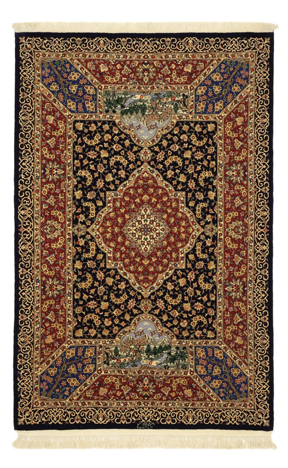 Ghom Teppich 154x100cm - Perserteppich