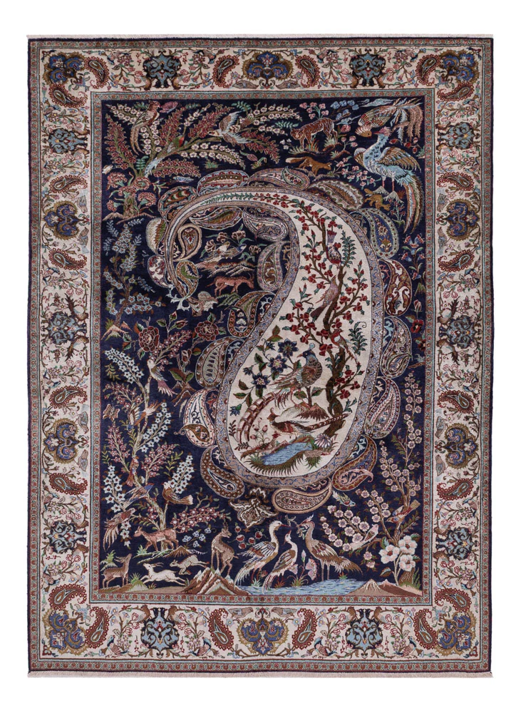 Ghom Teppich 195x140cm - Perserteppich
