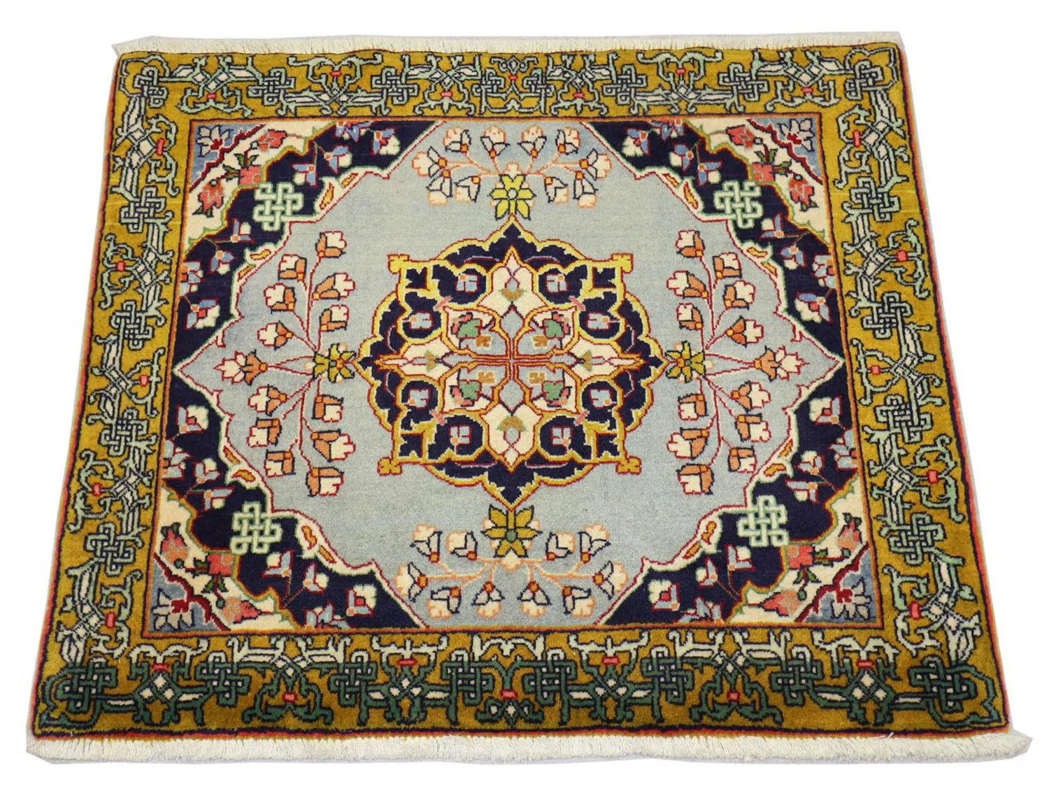 Perserteppich - Ghom 91 x 78 cm - silber - Image 3