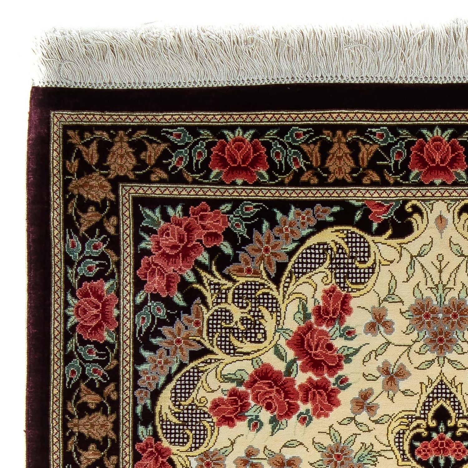 Perserteppich - Ghom 93 x 60 cm - beige - Image 3