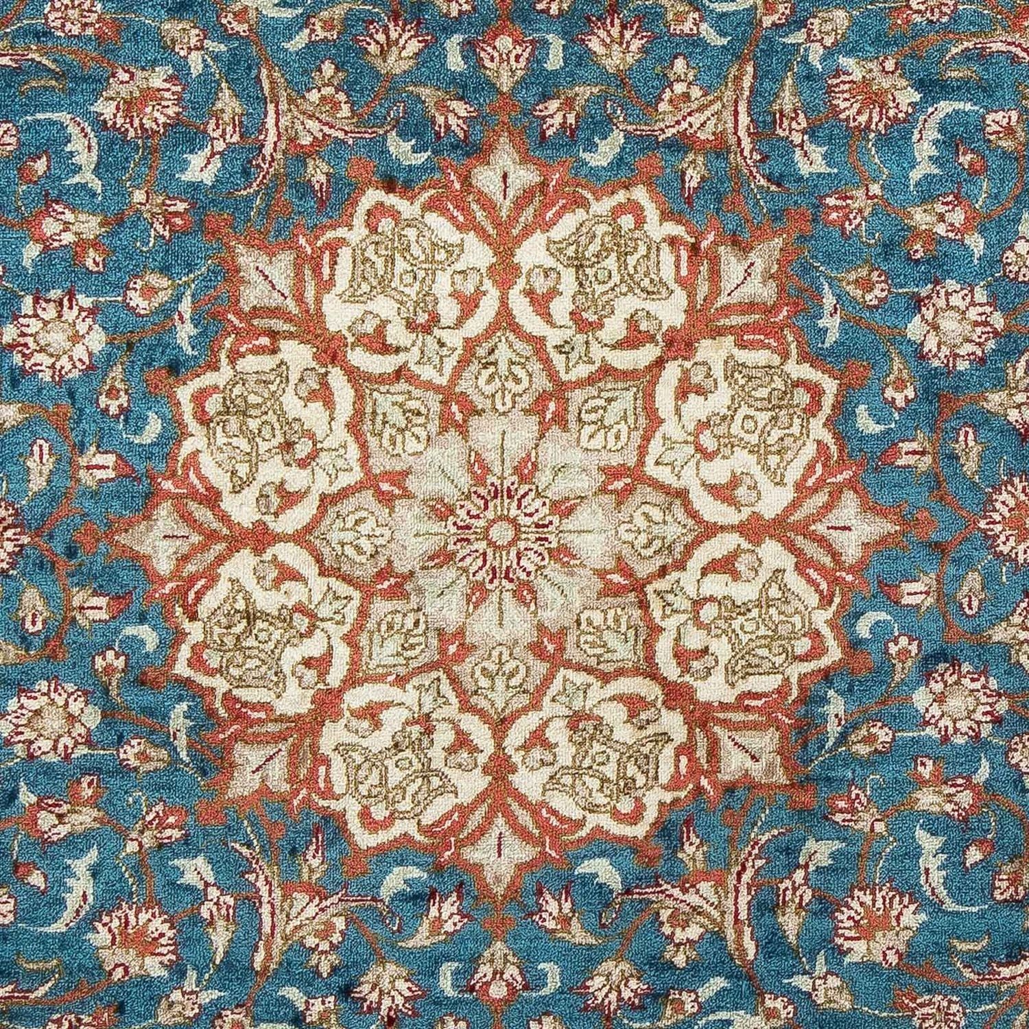 Perserteppich - Ghom 94 x 58 cm - blau - Image 2