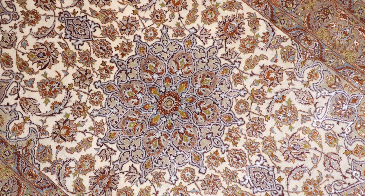 Perserteppich - Isfahan - Premium 164 x 112 cm - beige - Image 2