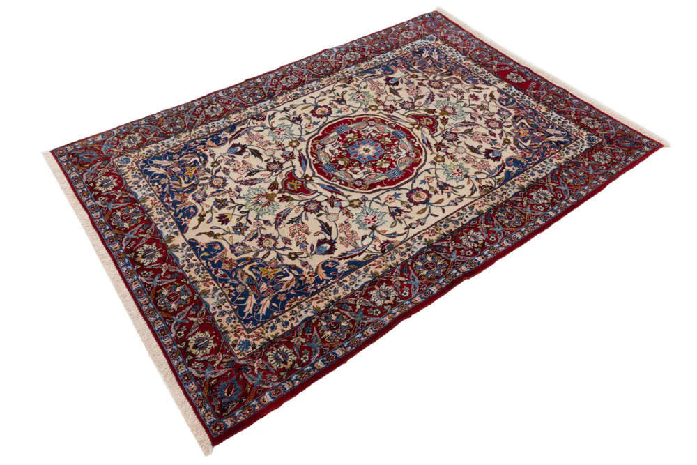 Perserteppich - Isfahan - Premium - 207 x 148 cm - creme - Image 2