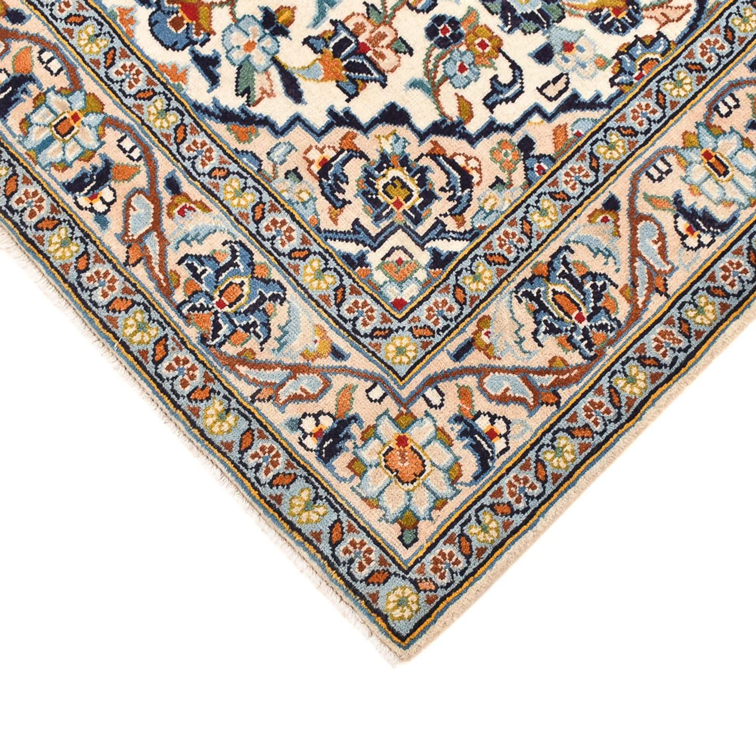 Perserteppich - Keshan - 141 x 96 cm - hellbeige - Image 2