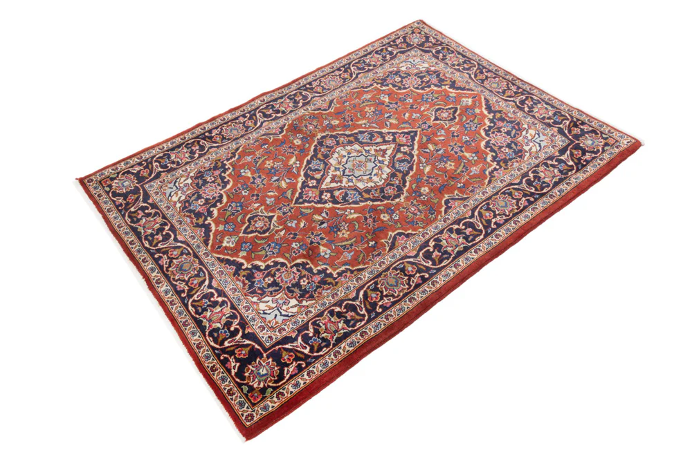 Perserteppich - Keshan - 150 x 105 cm - dunkelrot - Image 2