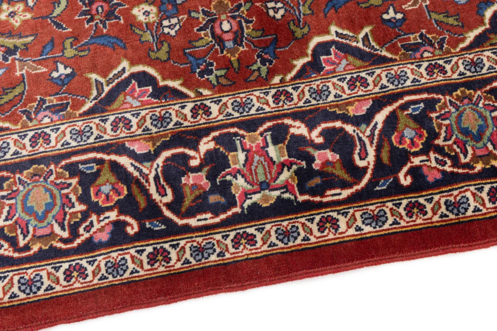 Perserteppich - Keshan - 150 x 105 cm - dunkelrot - Image 5