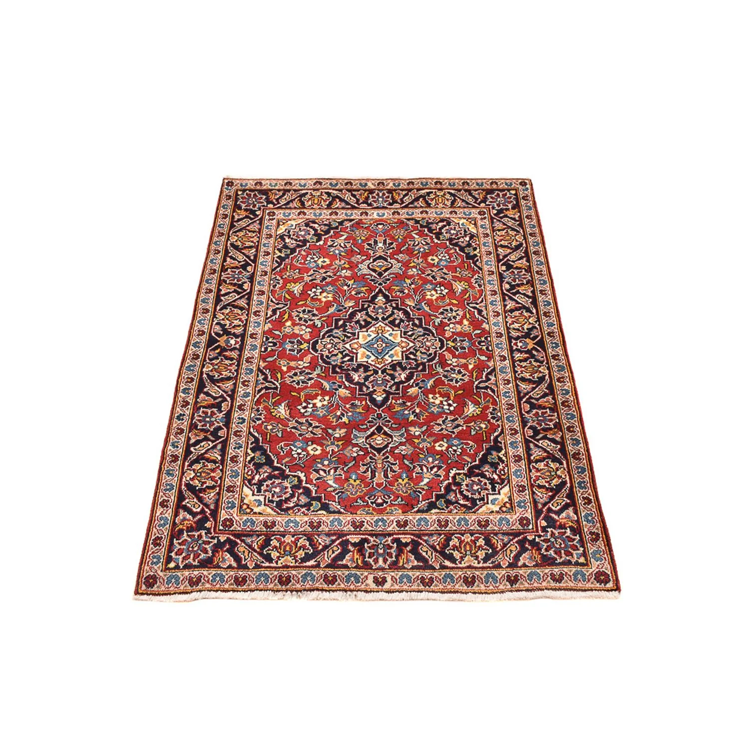 Perserteppich - Keshan - 151 x 96 cm - hellrot - Image 5