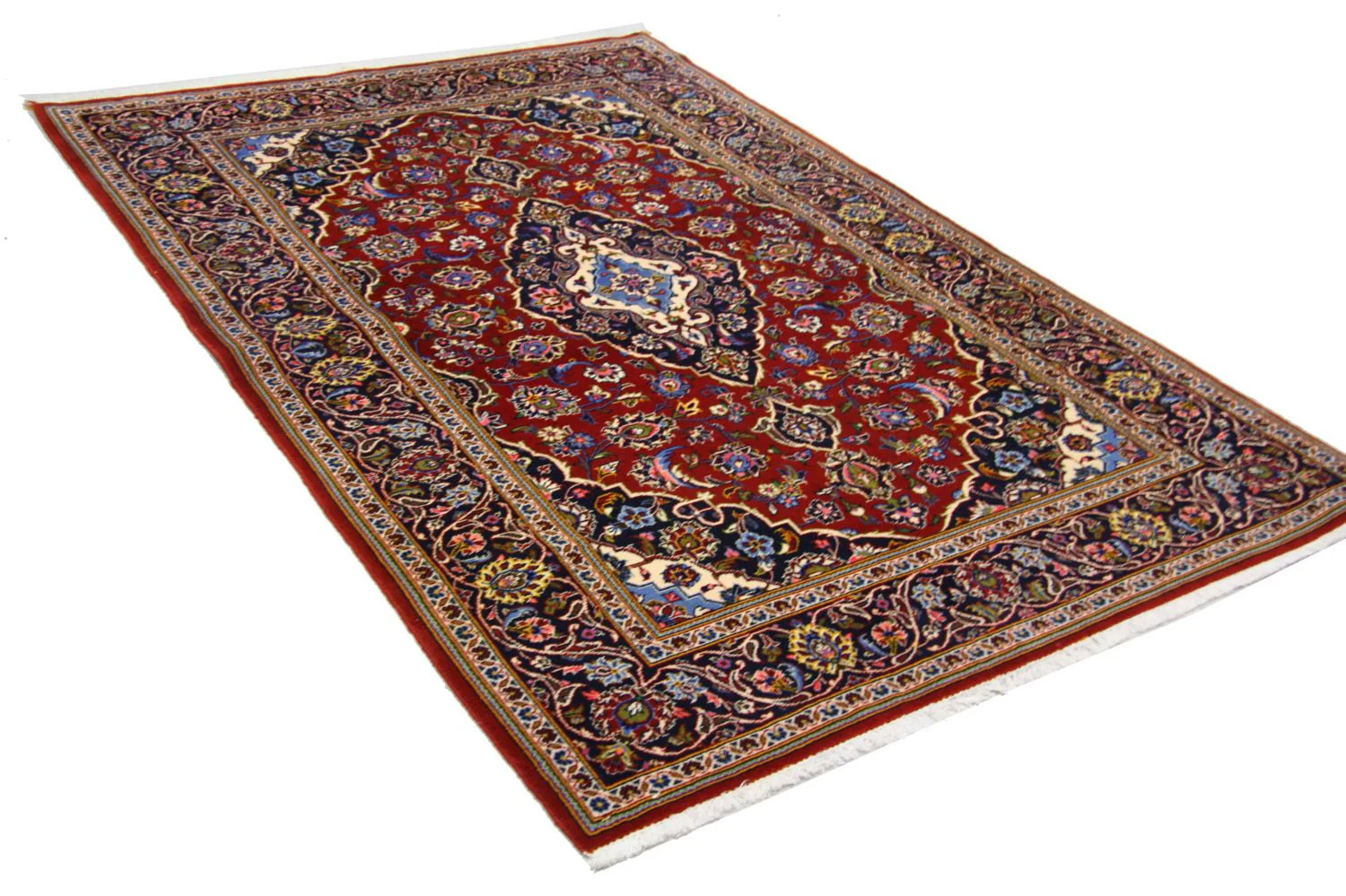 Perserteppich - Keshan 204 x 138 cm - blau - Image 3