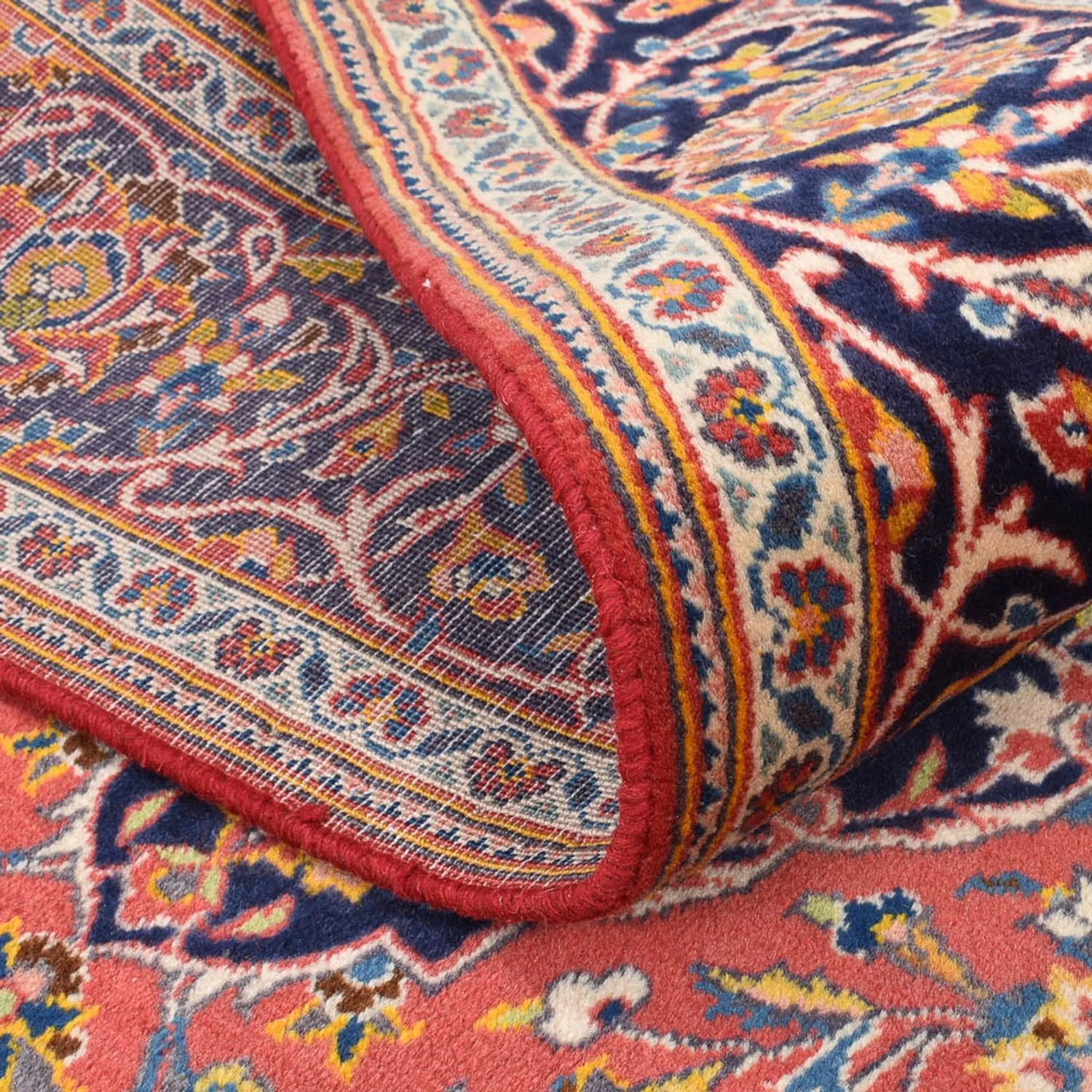 Perserteppich - Keshan - 205 x 141 cm - hellrot - Image 4
