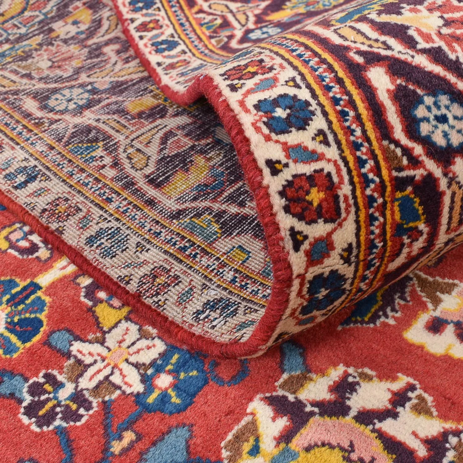 Perserteppich - Keshan - 220 x 136 cm - hellrot - Image 4