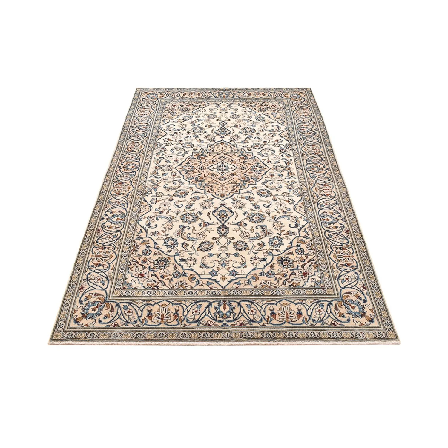 Perserteppich - Keshan - 251 x 143 cm - sand - Image 5
