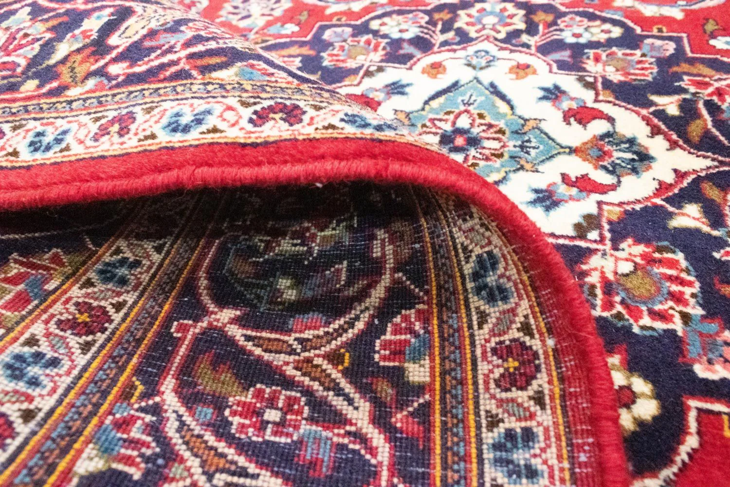 Perserteppich - Keshan 251 x 146 cm - rot - Image 4