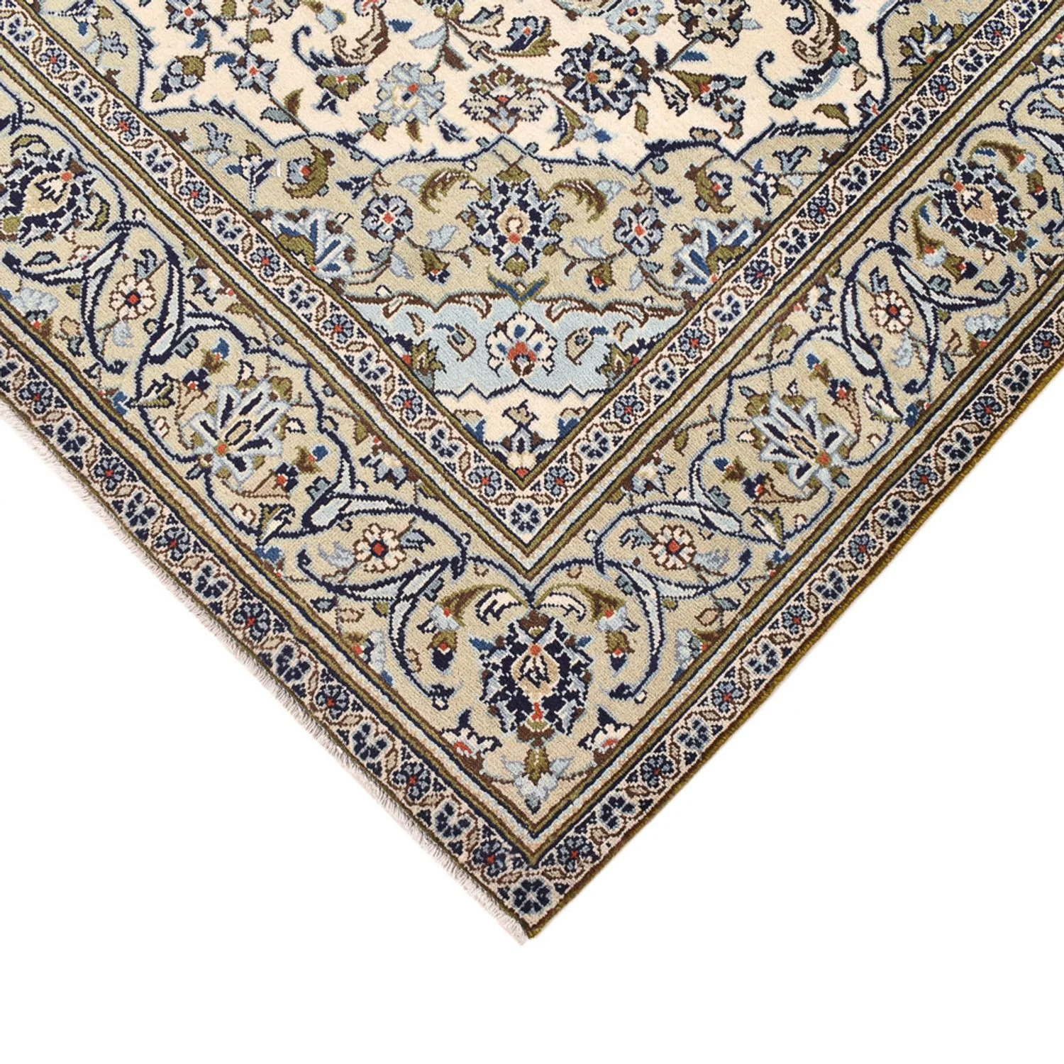 Perserteppich - Keshan - 254 x 145 cm - sand - Image 2