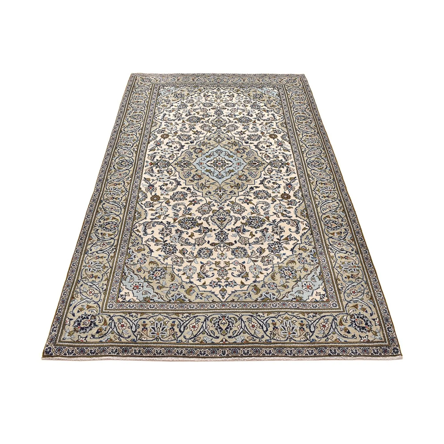 Perserteppich - Keshan - 254 x 145 cm - sand - Image 5