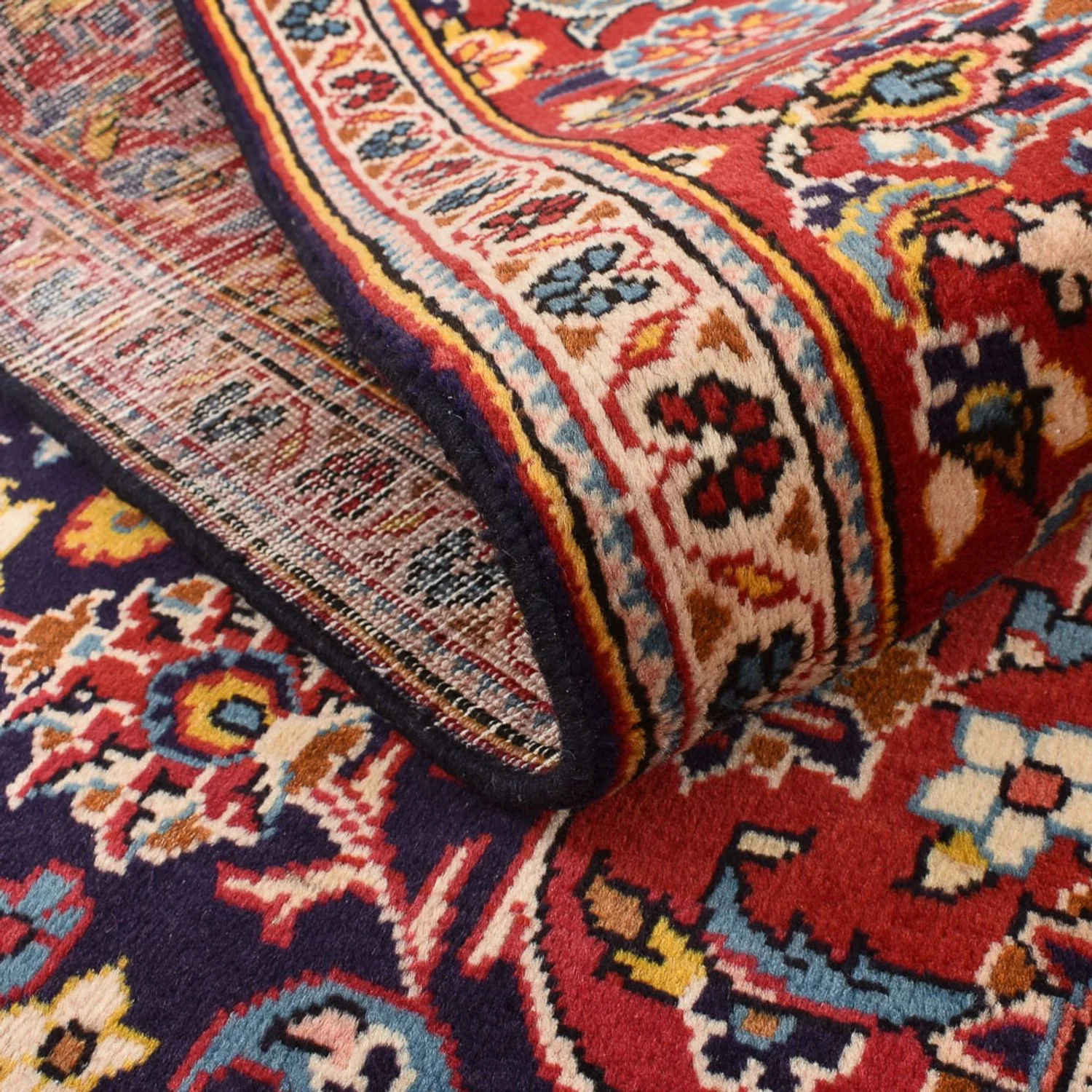 Perserteppich - Keshan - 255 x 146 cm - dunkelblau - Image 4