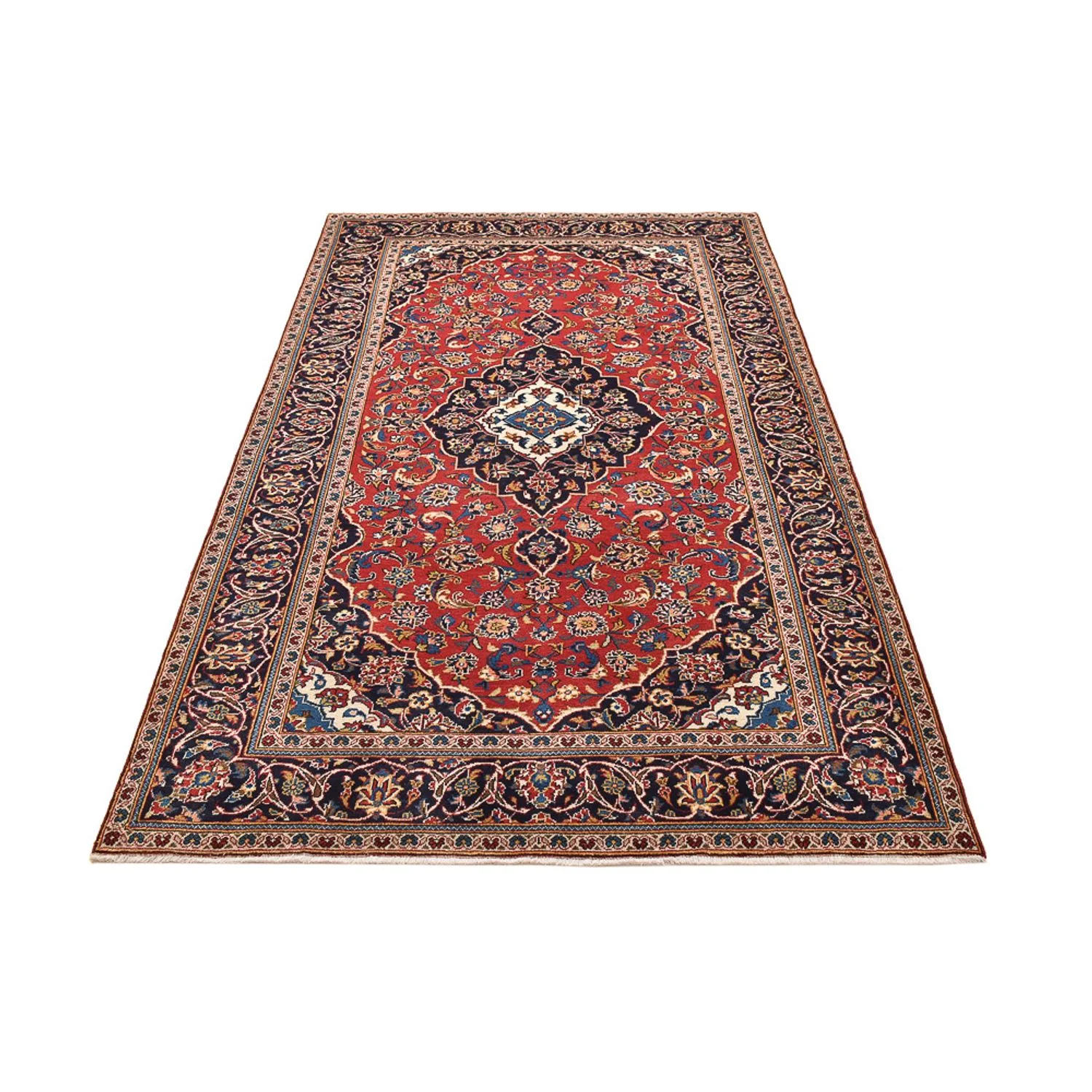 Perserteppich - Keshan - 260 x 146 cm - rot - Image 5