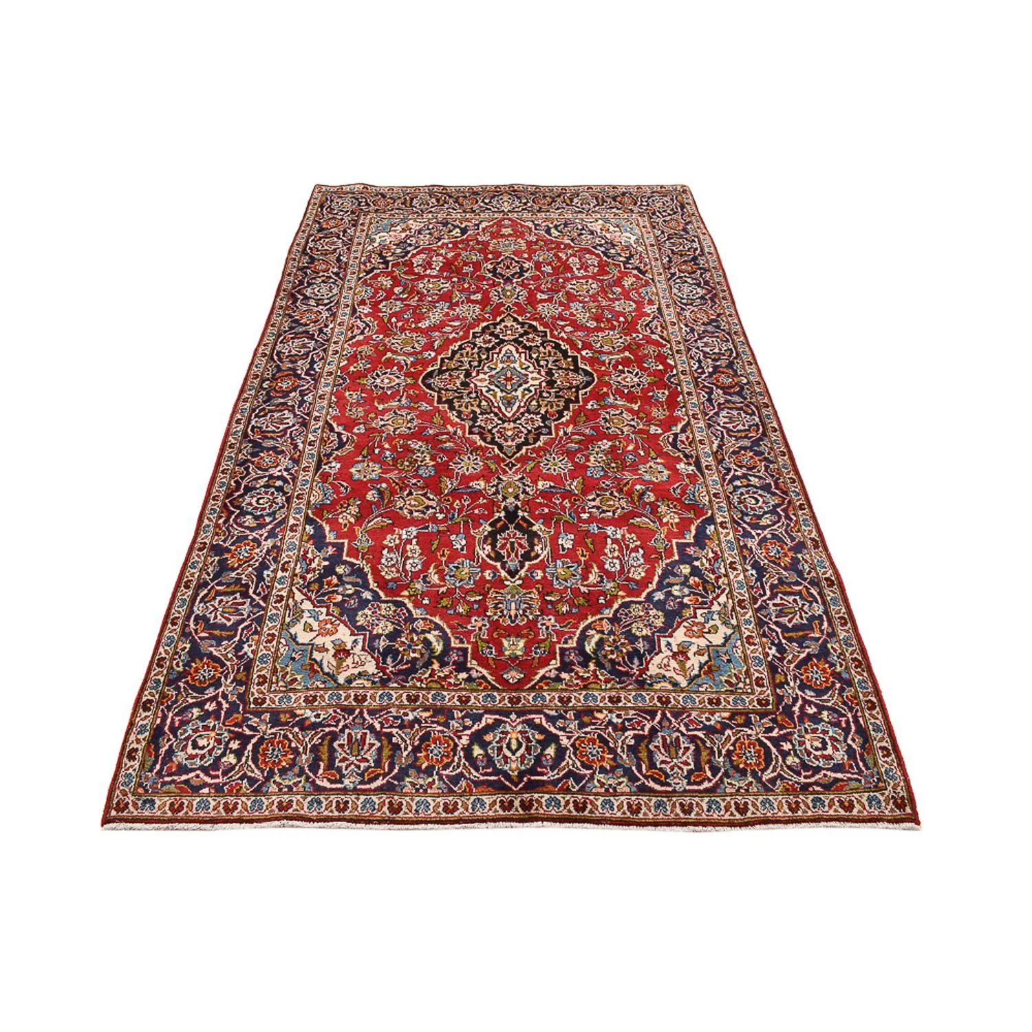 Perserteppich - Keshan - 260 x 148 cm - rot - Image 5