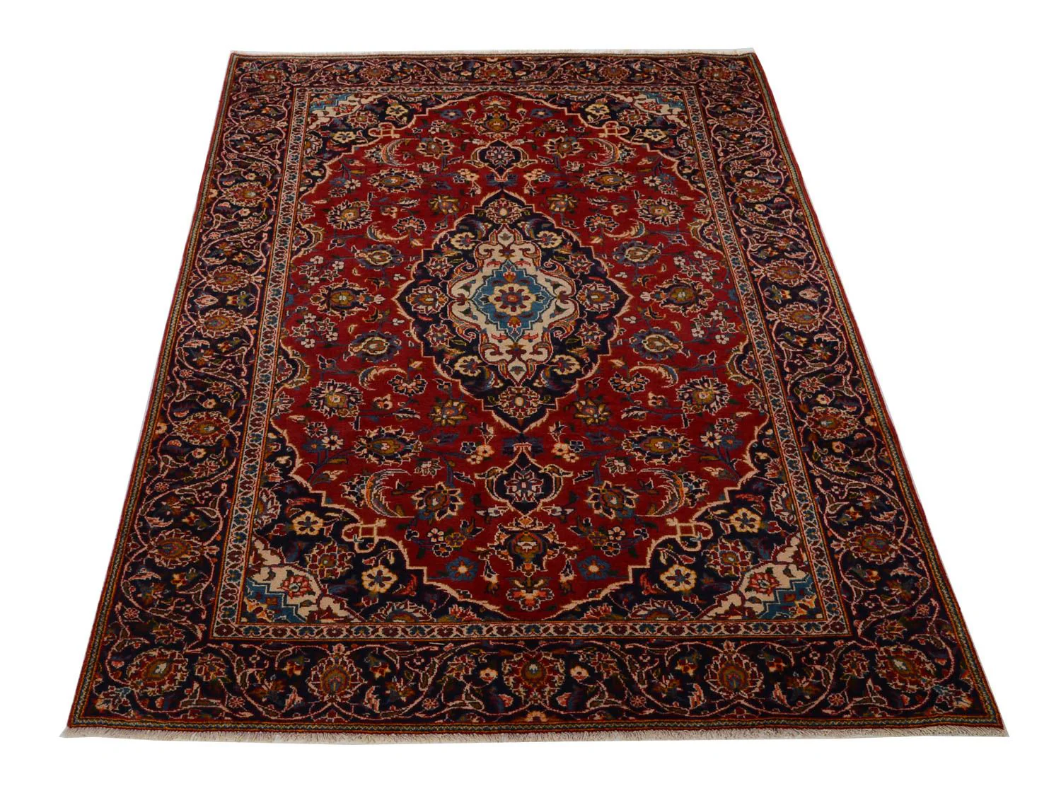 Perserteppich - Keshan 261 x 180 cm - rot - Image 5