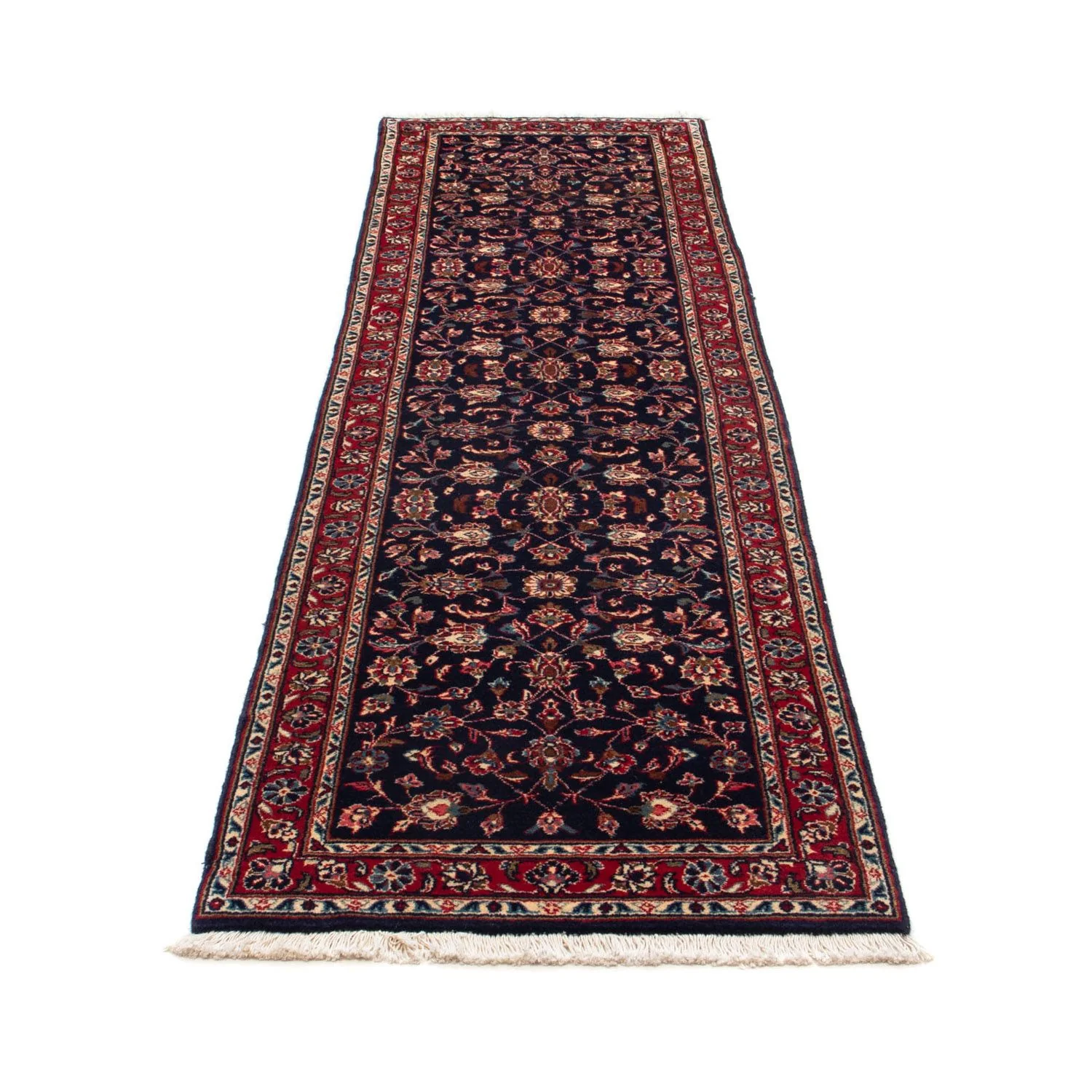 Perserteppich - Keshan 266 x 68 cm - dunkelblau - Image 5