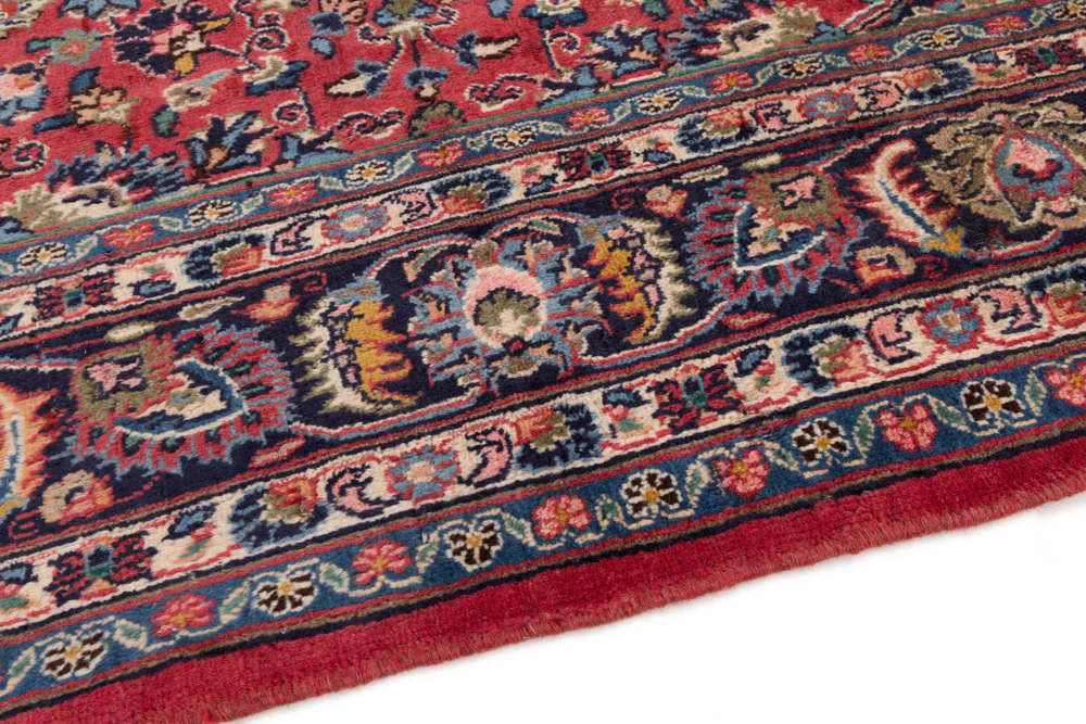 Perserteppich - Keshan - 300 x 195 cm - dunkelrot - Image 5