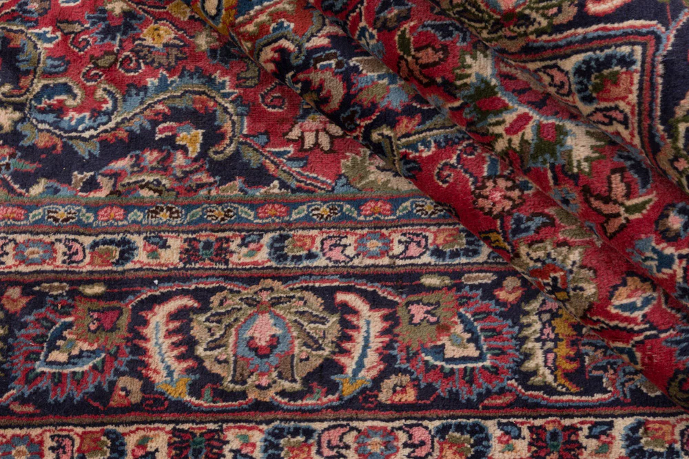 Perserteppich - Keshan - 300 x 195 cm - dunkelrot - Image 9