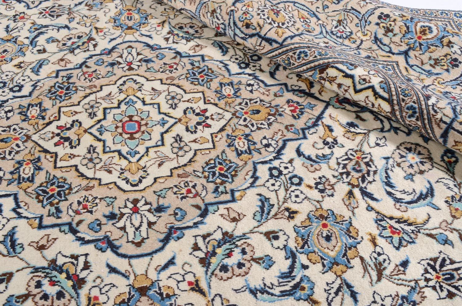Perserteppich - Keshan 300 x 198 cm - beige - Image 4