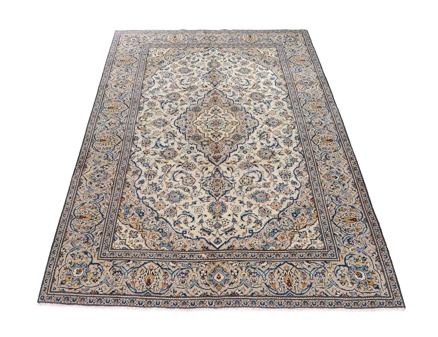 Perserteppich - Keshan 300 x 198 cm - beige - Image 5