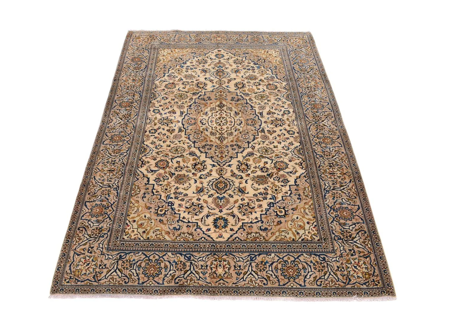 Perserteppich - Keshan 305 x 198 cm - beige - Image 3