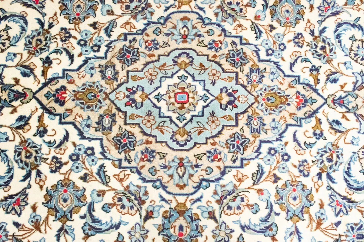 Perserteppich - Keshan 306 x 195 cm - beige - Image 2