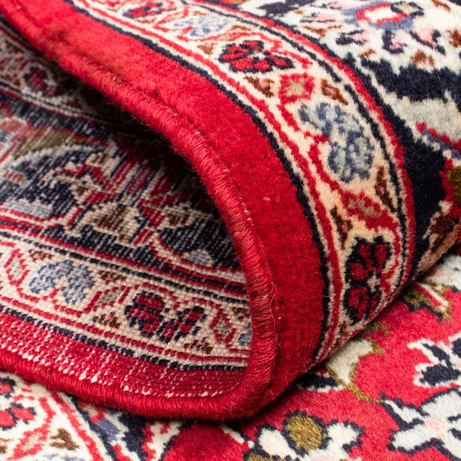Perserteppich - Keshan 340 x 98 cm - dunkelrot - Image 4