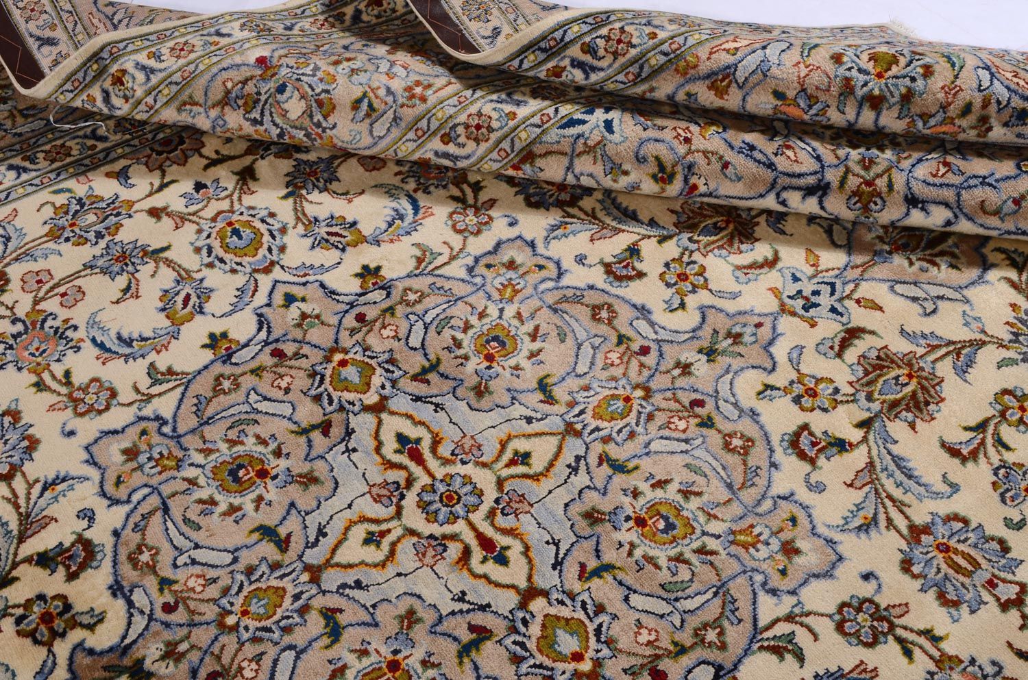 Perserteppich - Keshan 342 x 243 cm - beige - Image 4