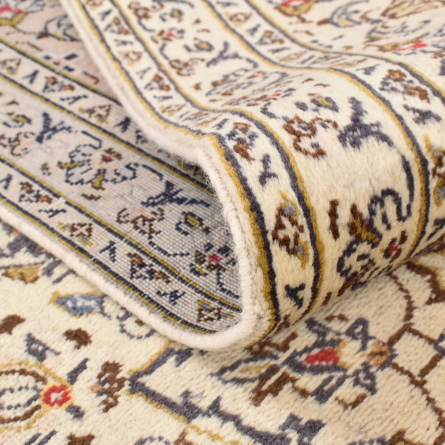 Perserteppich - Keshan - 345 x 239 cm - hellbeige - Image 4