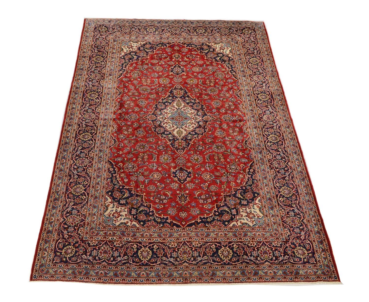 Perserteppich - Keshan 349 x 239 cm - rot - Image 5