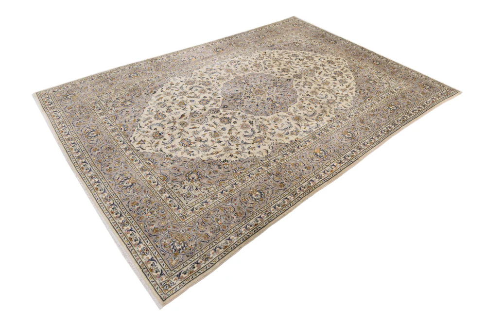 Perserteppich - Keshan - 350 x 245 cm - sand - Image 3